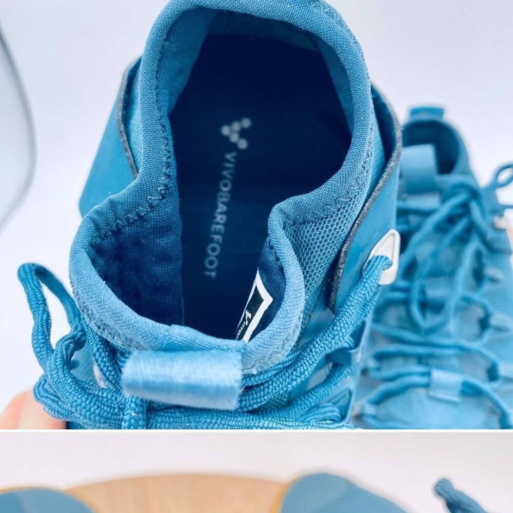 Vivo Barefoot Blue Hi Top Minimalist Sneakers - Picture 5 of 11